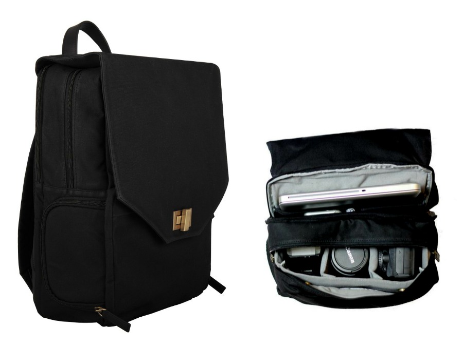 Great travel tech gift ideas: Johansen Bellbrook backpack for cameras and laptops