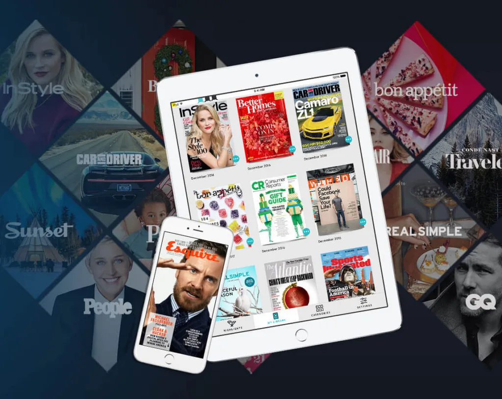 Great tech travel gifts: A subscription to Texture gives you access to 200+ magazines each month
