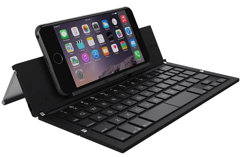 Great travel tech gifts: Zagg wireless pocket keyboard folds up so small!