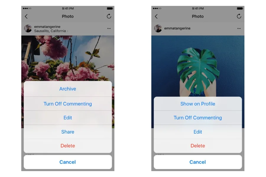 Instagram’s new Archive feature lets you hide photos, rather than delete them. Brilliant!