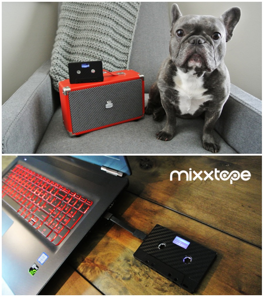 Mixxtape is a Bluetooth MP3 player that also works in a cassette player. Whoa! | CoolMomTech.com