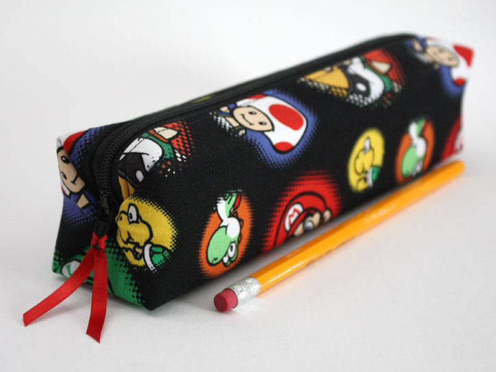 Nintendo Mario handmade pencil case | coolmomtech.com best gamer gear for back to school