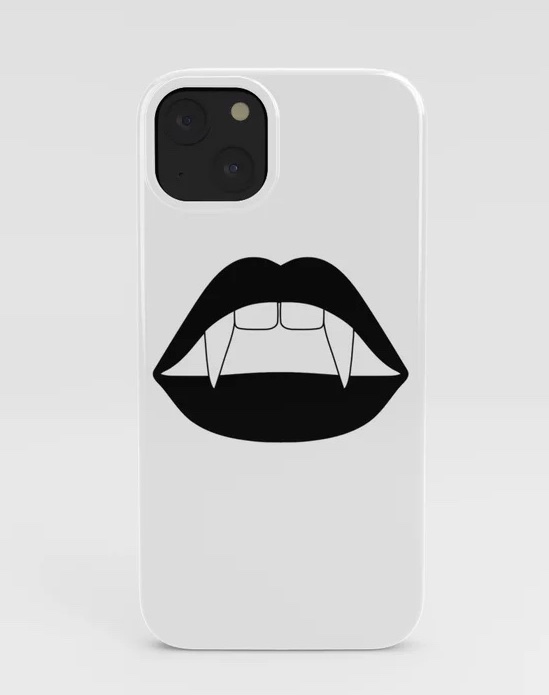 Fang lips iPhone case for Halloween from Vera Wong Fang lips iPhone case for Halloween from Vera Wong