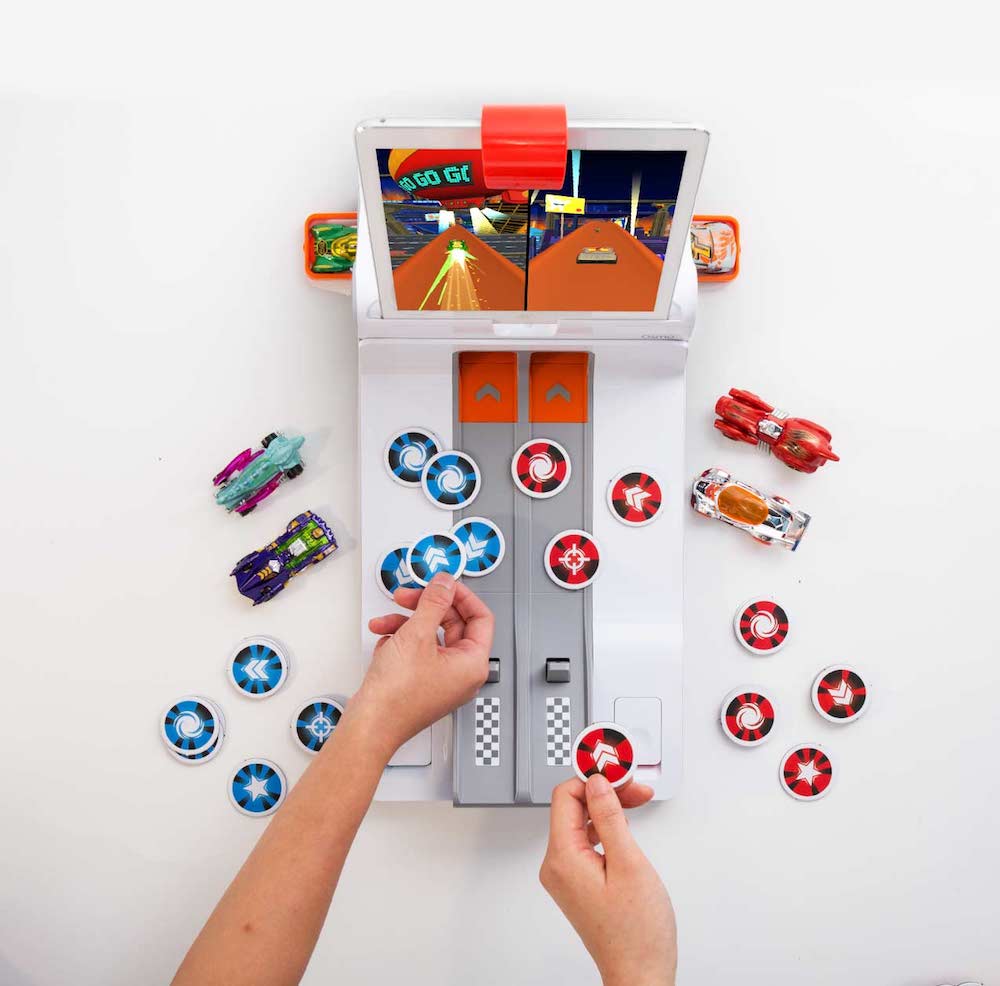 The new Hot Wheels game for Osmo mixes tangible cars with video game play.