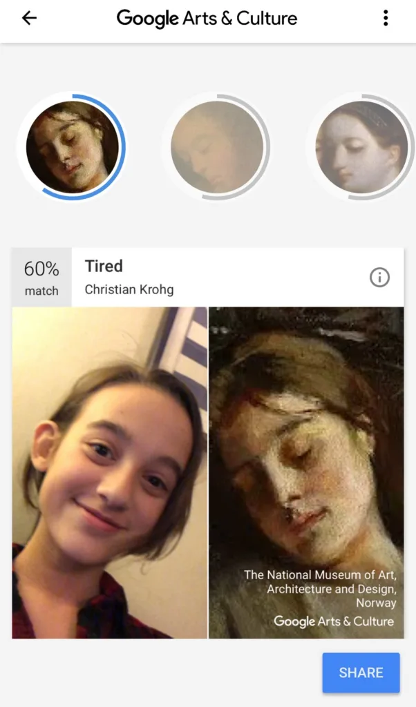Match your selfie (or your kid's!) with a work of art in the Google Arts & Culture app | Cool Mom Tech