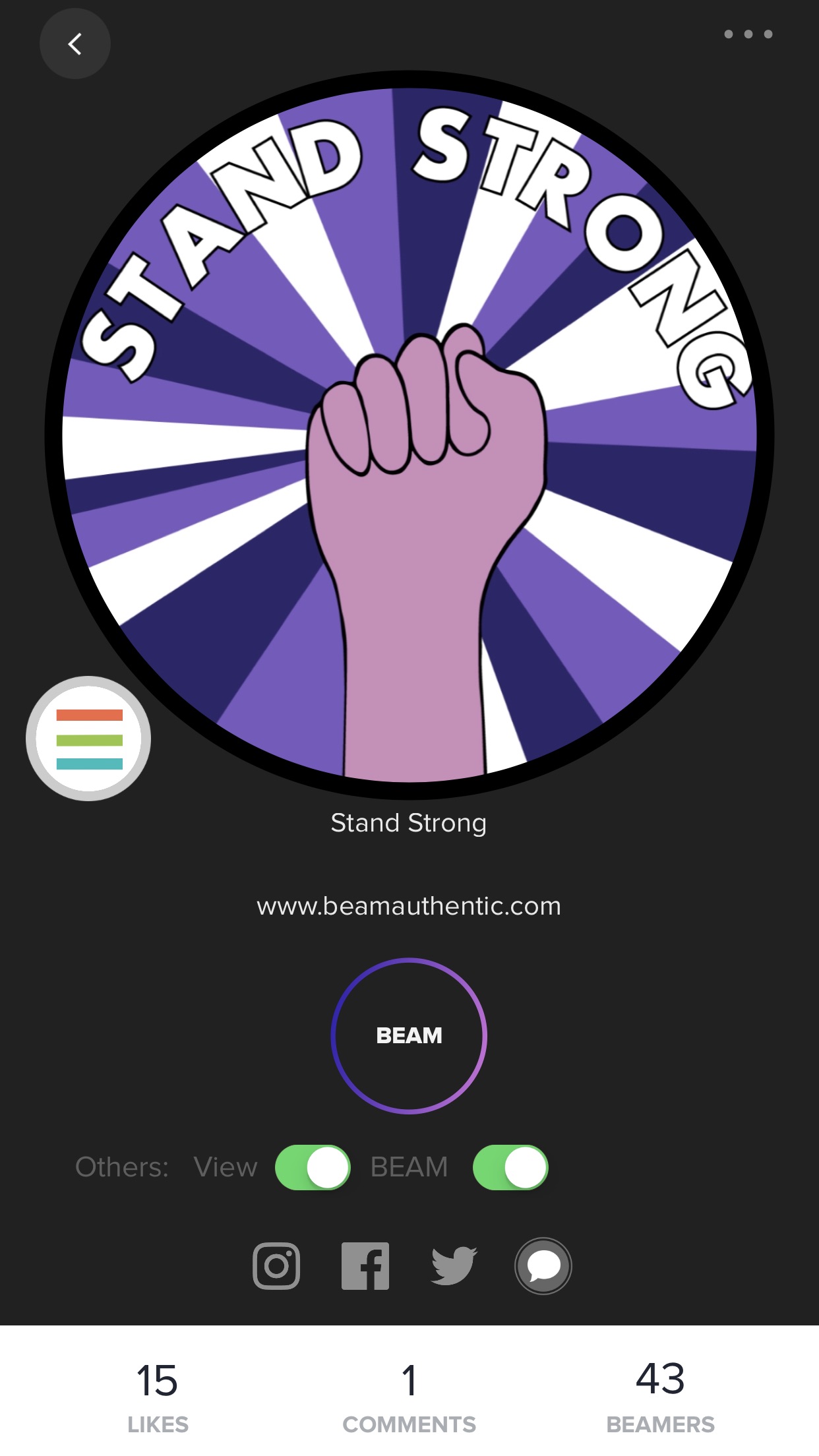 BEAM wearable tech: Choose a display image, or design your own
