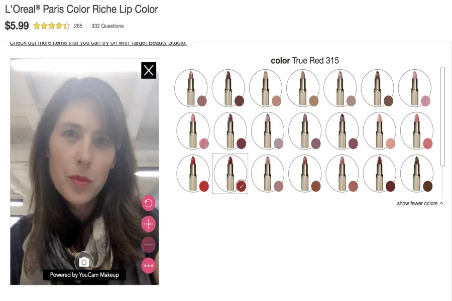 Target’s new AR Beauty Studio lets you try make-up on at home. But does it work?