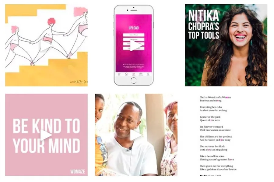 Give your news feed a positivity overhaul with the Womaze app