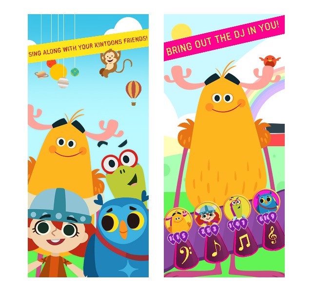 KinToons Nursery Rhyme DJ app: a safe, fun, engaging environment for kids to learn, play and sing along | sponsor