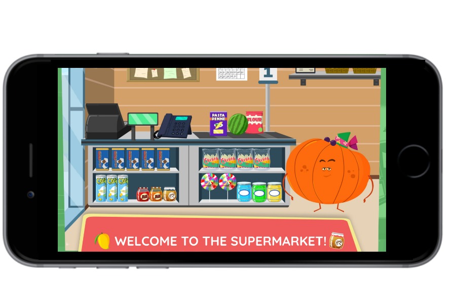 Kinsane Fruits vs Veggies Supermarket app for iOS and Android offers hours of safe, fun, self-directed playtime for kids (sponsor