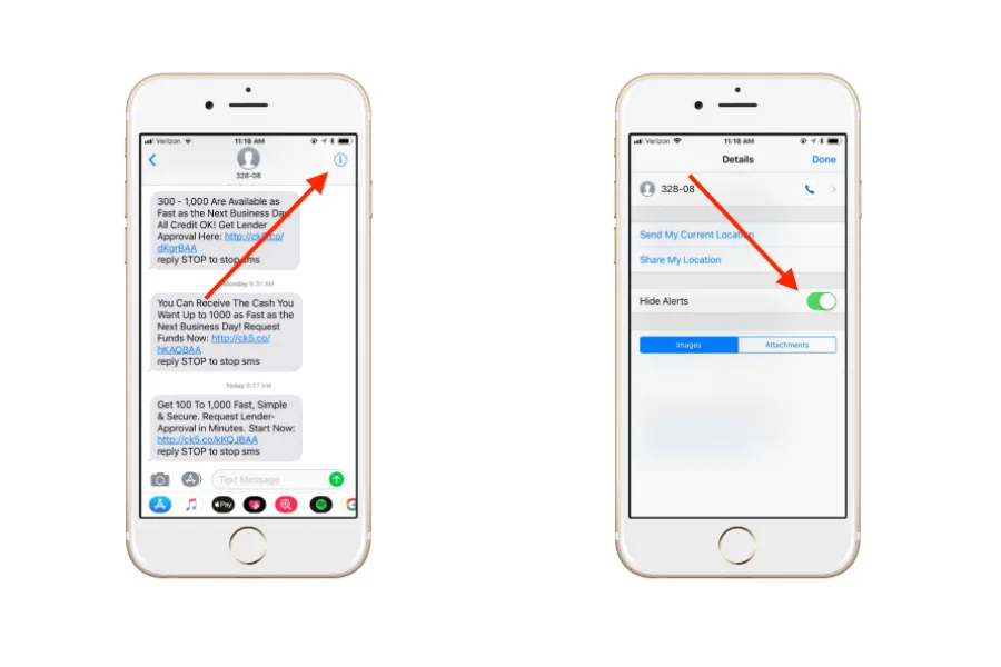 iPhone trick: How to mute text threads (but still get notifications for your other texts)