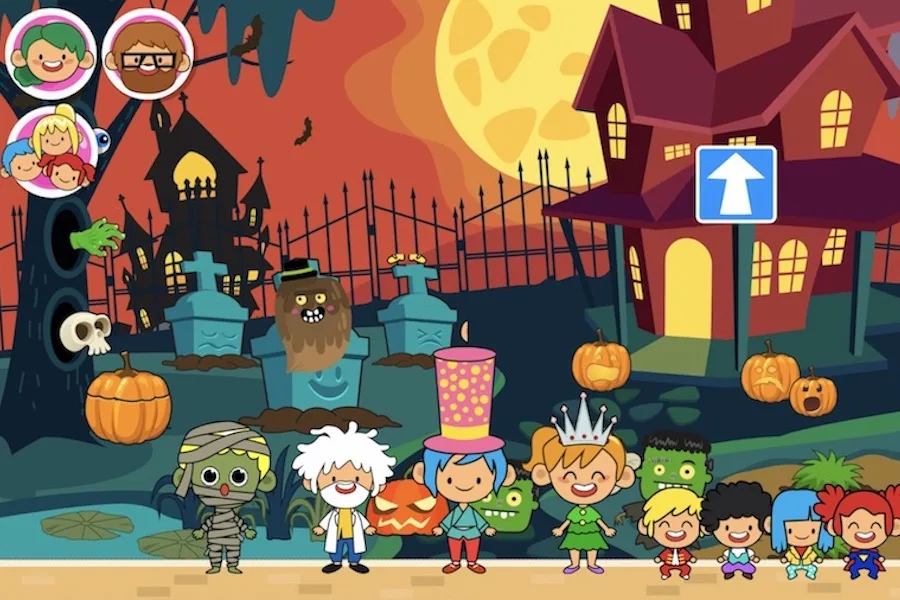 6 fun and not-too-scary Halloween apps for kids: Trick or Treat Town