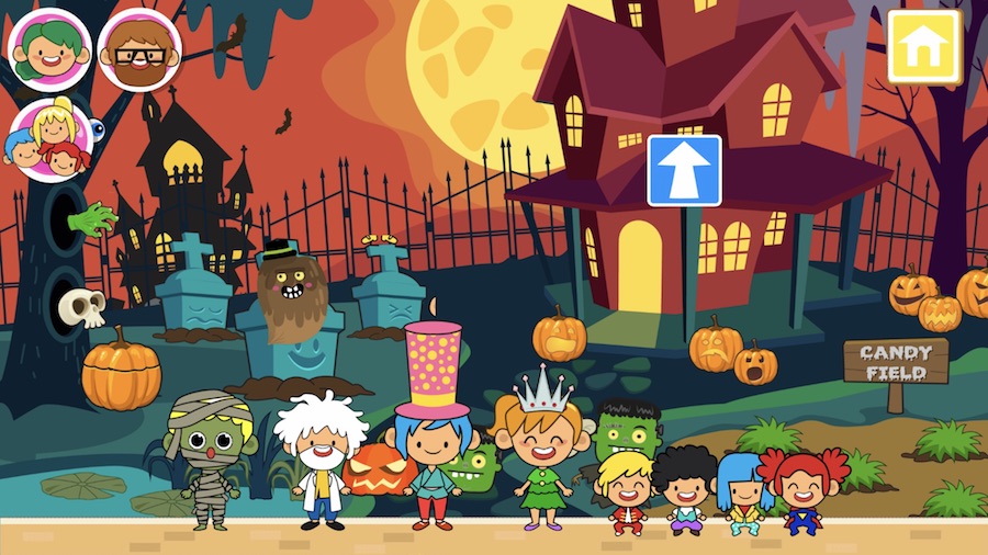 Not-too-scary Halloween apps for kids: Trick or Treat Town