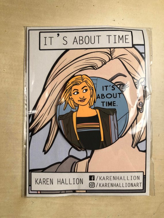 Delightfully geeky gifts under $20 | It's About Time Dr. Who pin Delightfully geeky gifts under $20 | It's About Time Dr. Who pin
