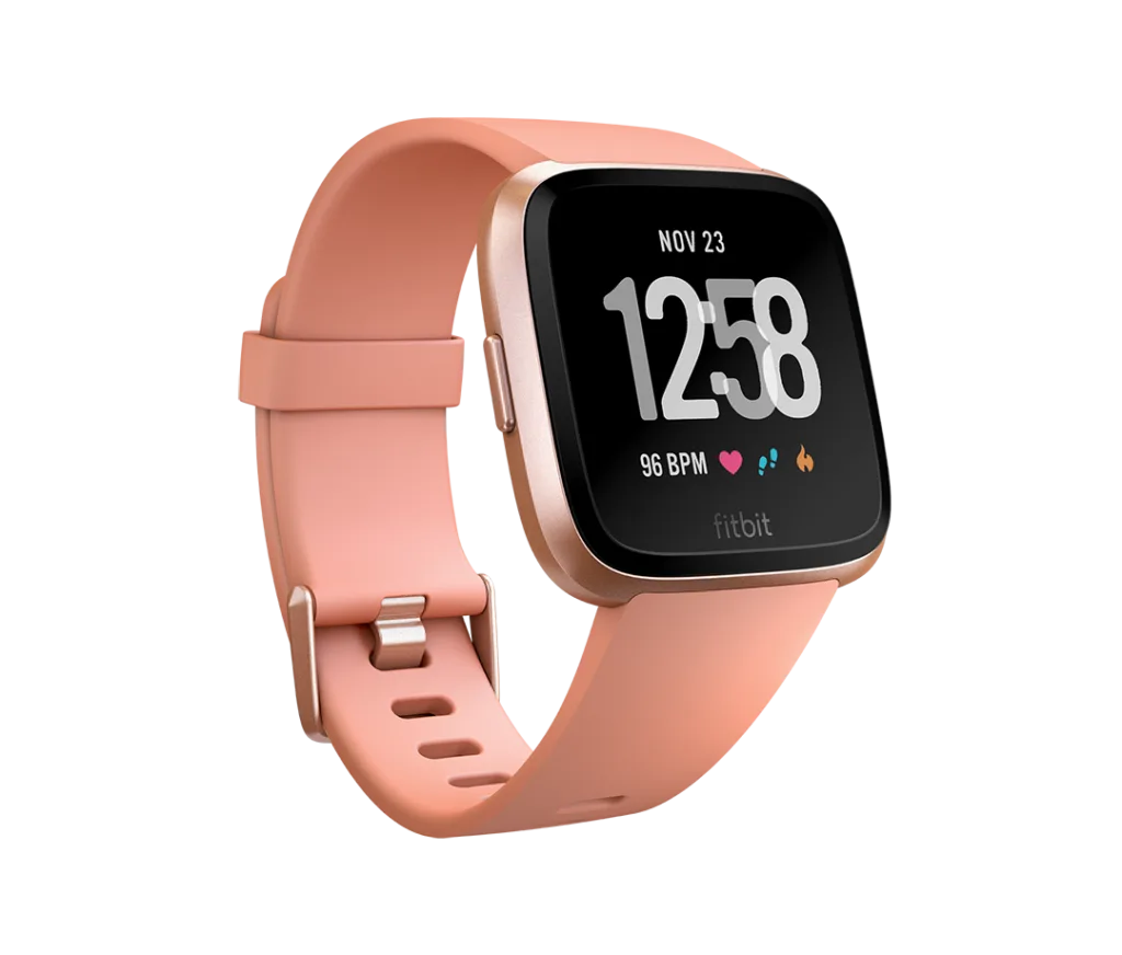 Stylish tech gifts for the trendsetter in your life: Fitbit Versa in rose gold Stylish tech gifts for the trendsetter in your life: Fitbit Versa in rose gold