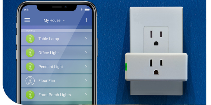 The Leviton Mini Plug-in WIFI connected plug | Sponsor