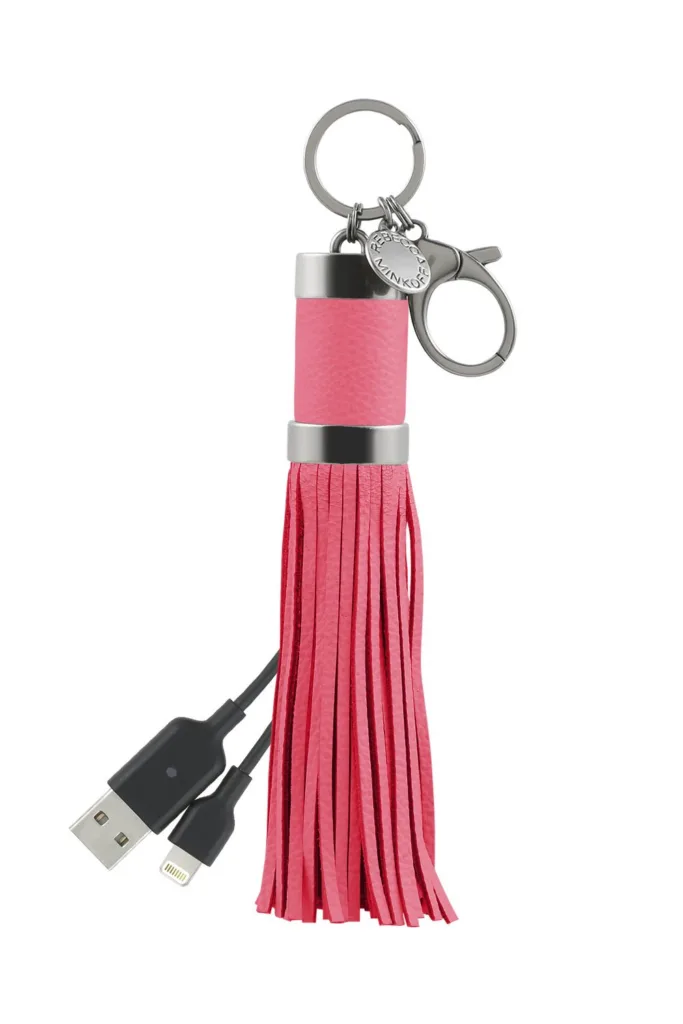 Stylish tech gifts for the trendsetter in your life: Rebecca Minkoff power tassel keychain Stylish tech gifts for the trendsetter in your life: Rebecca Minkoff power tassel keychain