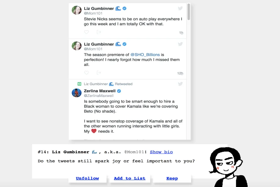 How to use Tokimeki Unfollow to Konmari your Twitter feed