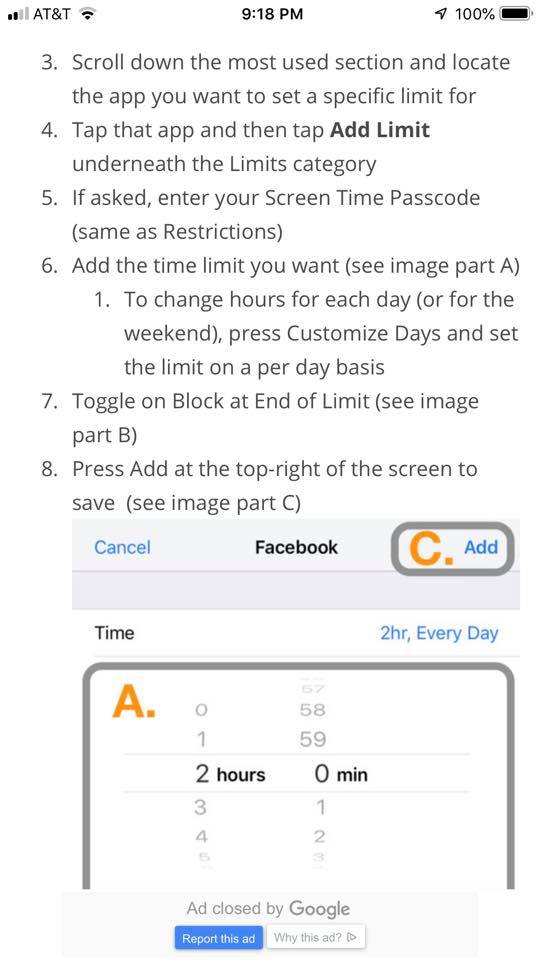 How to set time limits on specific apps using Screen Time on iPhone 