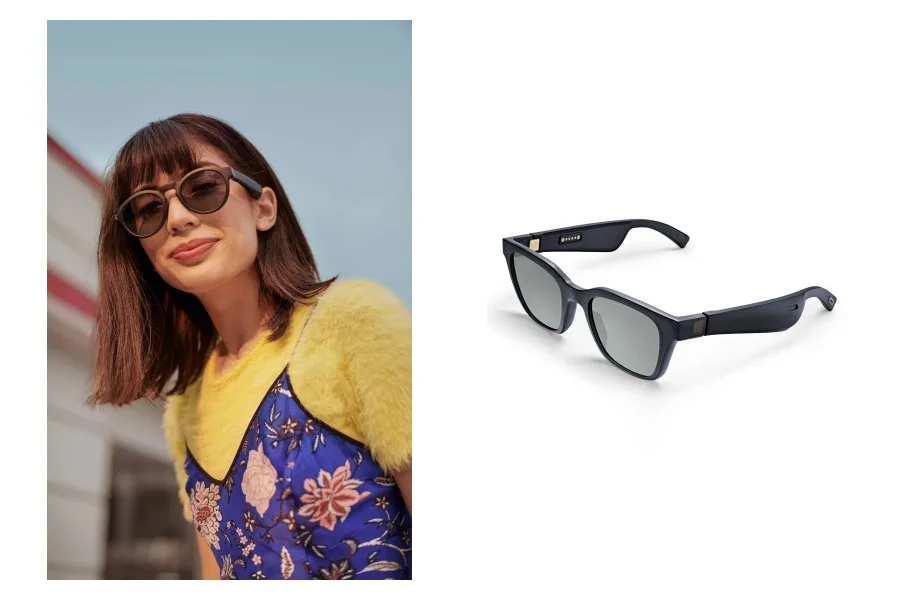 Listen to your favorite music or podcasts through your sunglasses.