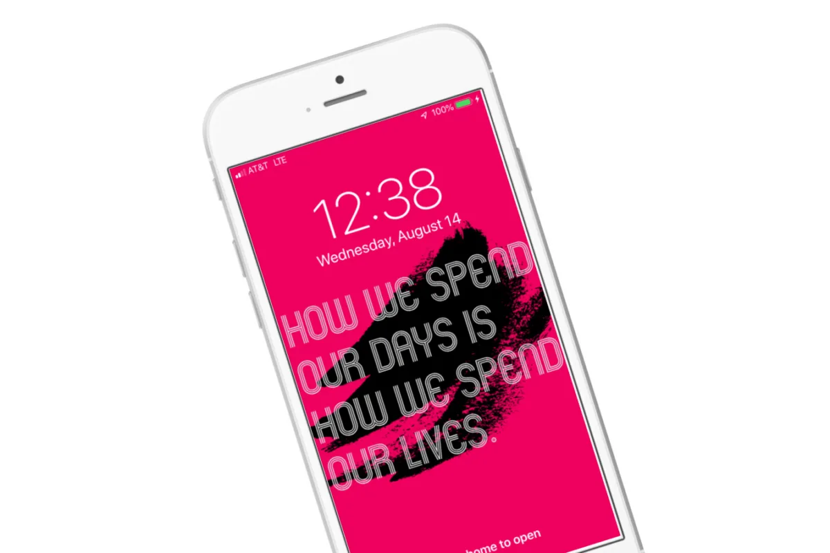 Easy tip for more mindful screen time: Download these lock screen wallpapers for your phone