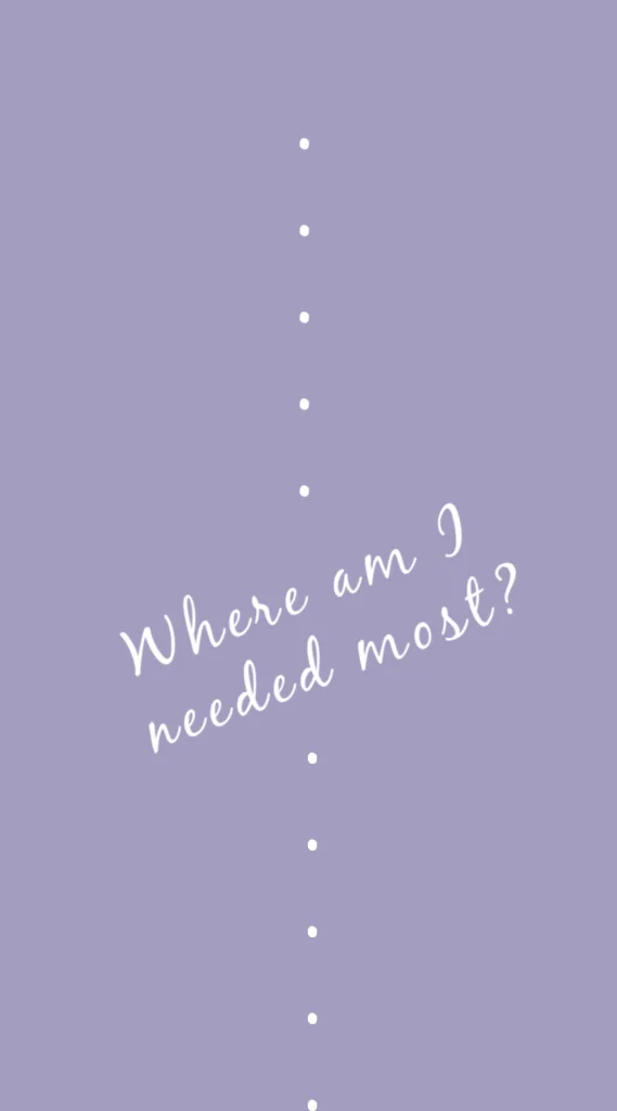 Lock screen wallpaper for more mindful screen time from Cool Mom Tech: Where am I needed most?