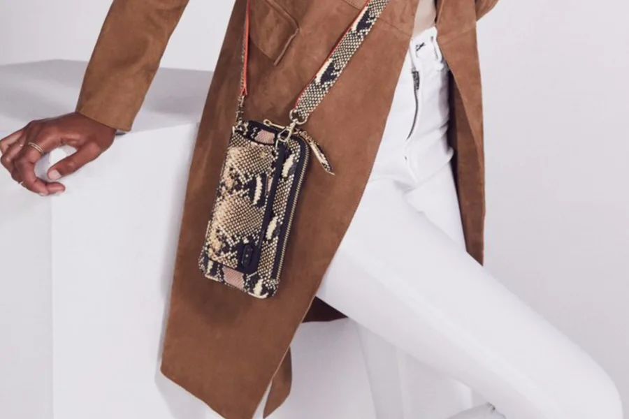 The stylish new Bandolier crossbody phone cases. Until women get some clothes with some damn pockets.