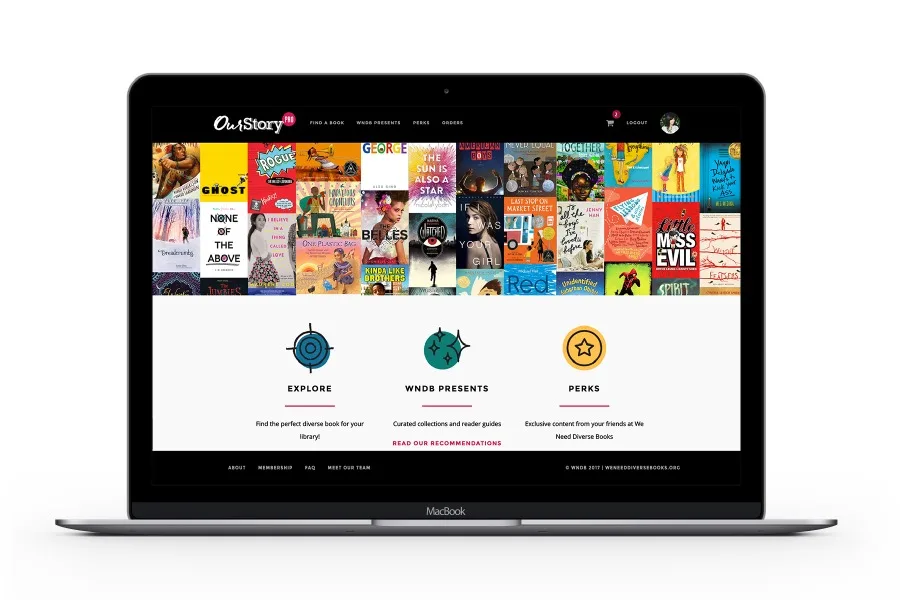 The OurStory app: Highlighting books with diverse content and by content creators from marginalized communities. YES!