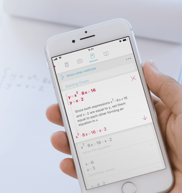 Best math apps for kid in middle school and above: Photomath Camera Calculator