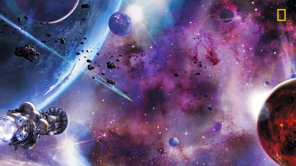 National Geographic offers amazing space photography as part of their free Zoom background collection for online learning. 