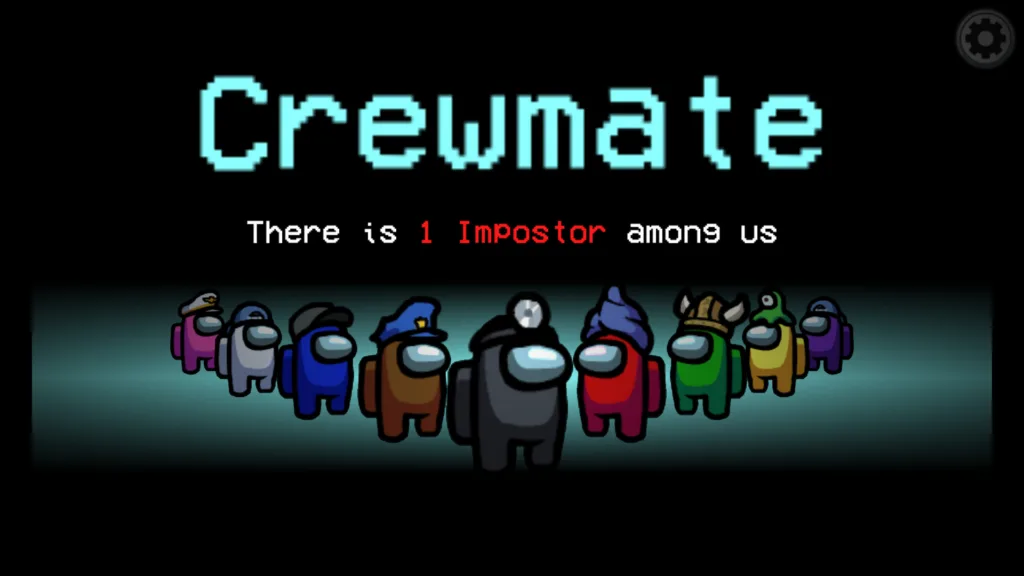 Among Us multiplayer game naming players a crewmate or an Imposter