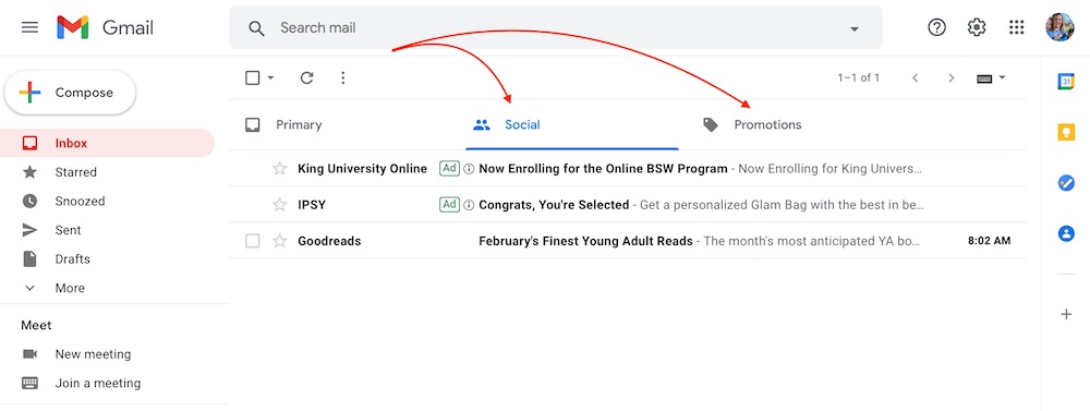 Never miss another email! How to "untab" your Gmail!