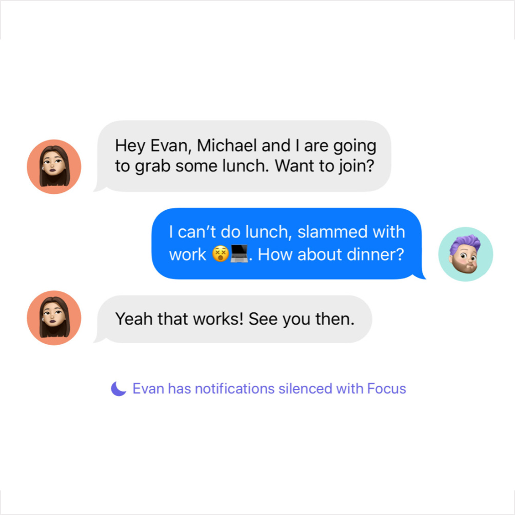 New iOS15 features parents will love: Focus helps avoid distractions by auto-texting your focus mode New iOS15 features parents will love: Focus helps avoid distractions by auto-texting your focus mode