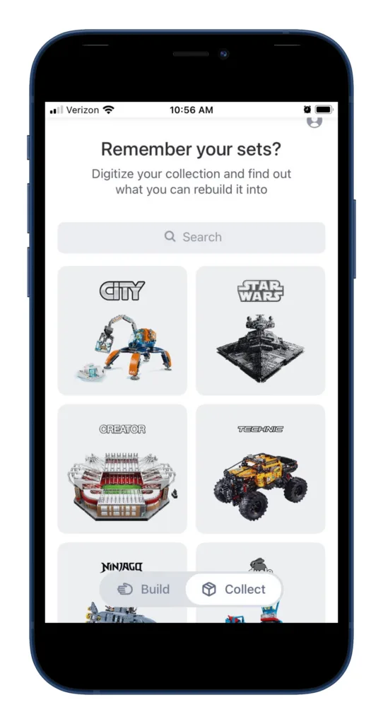 You can also log any existing LEGO sets to get started with the Brickit app.