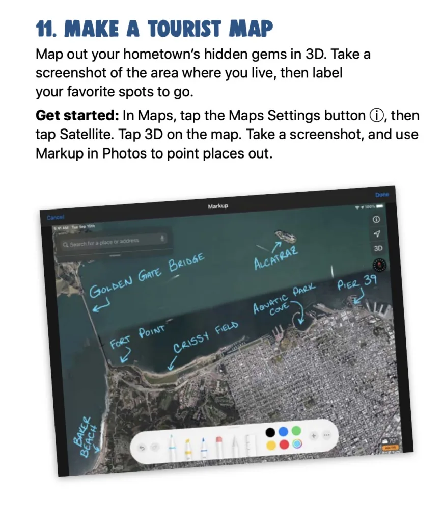 Creative activity ideas for kids: Make a tourist map of your own neighborhood!