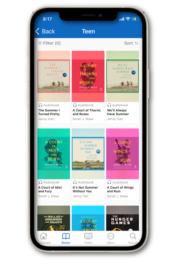 Best reading apps for tweens and teens: Hoopla Library App gives you access to books, comics, movies, educational courses, and other media from your local library, free!