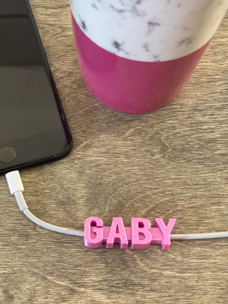 Love these personalized cord tags we found on Etsy! Great to avoid sibling fights or you know, just for school