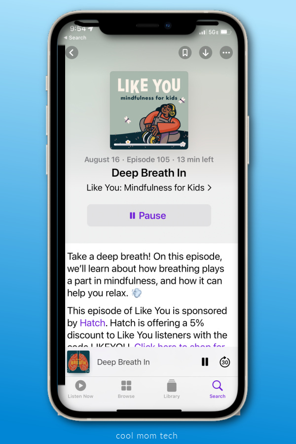 Help for kids with anxiety: mindfulness podcasts including Like You: Mindfulness for Kids