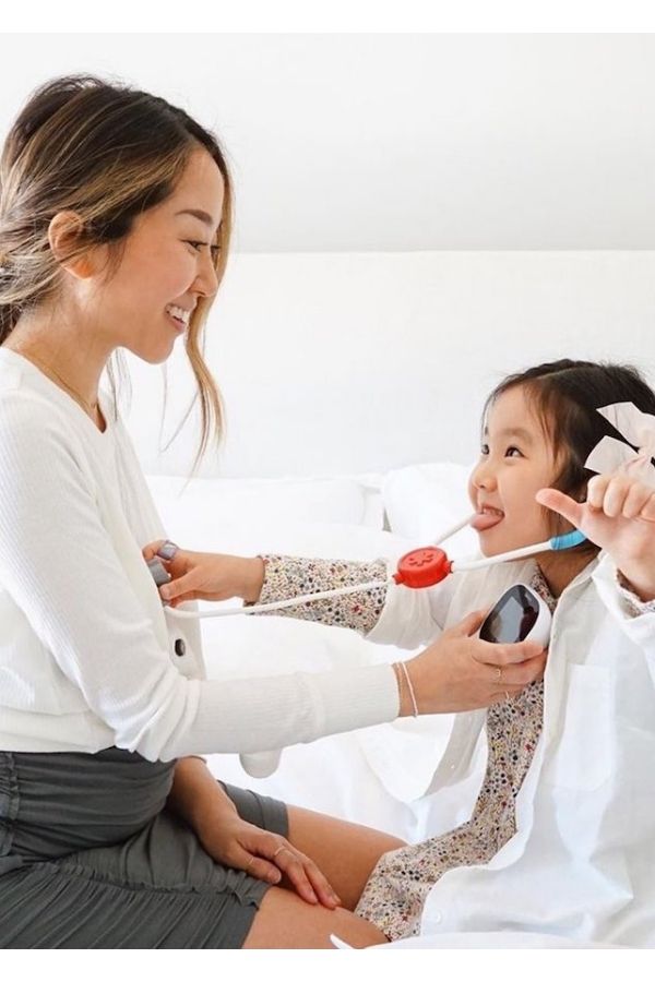 Use TytoCare on-demand Medical Exam Kit on kids to get them used to it
