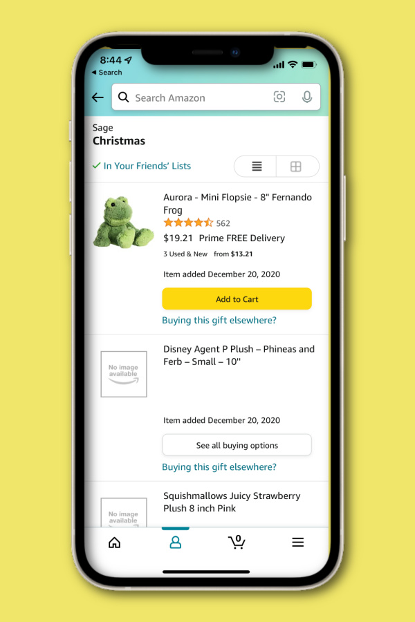 How kids are using tech to make wishlists: Using Amazon gift lists and wish lists