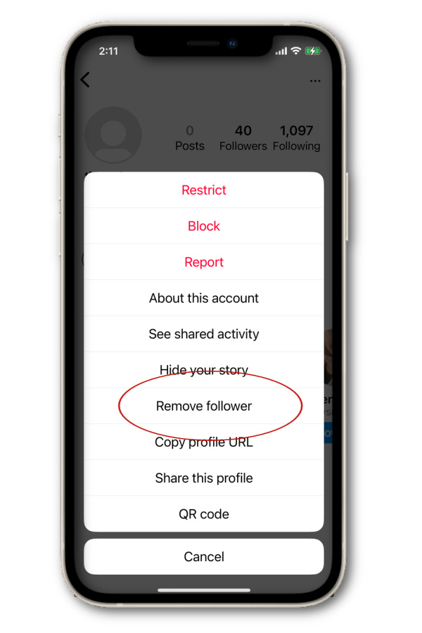 How to remove a follower on Instagram