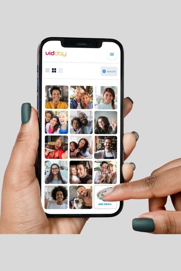 Make a Vidday group video to celebrate or thank someone special