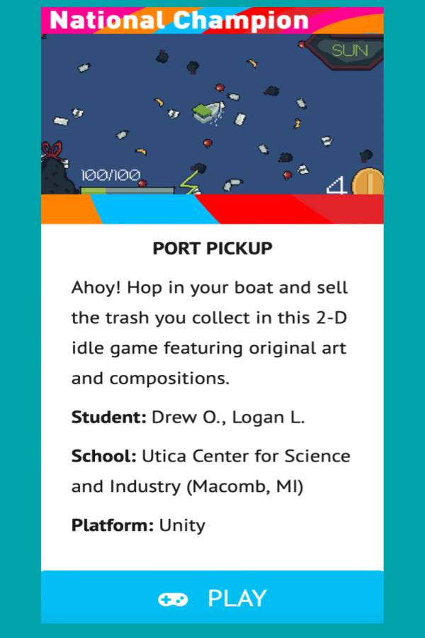 G4C National Champion: Port Pickup G4C National Champion: Port Pickup