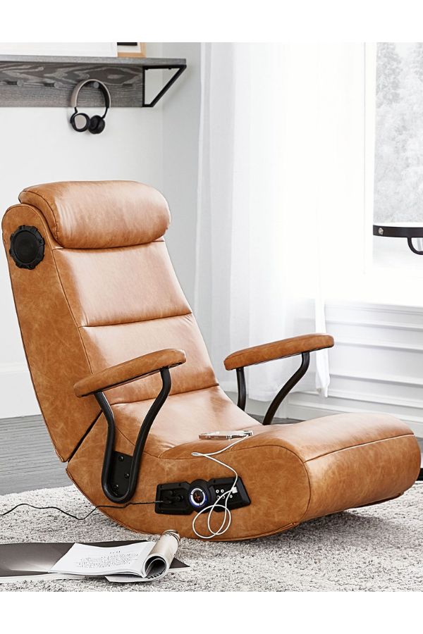 Pottery Barn faux leather gaming chair | Great gifts for teens Pottery Barn faux leather gaming chair | Great gifts for teens