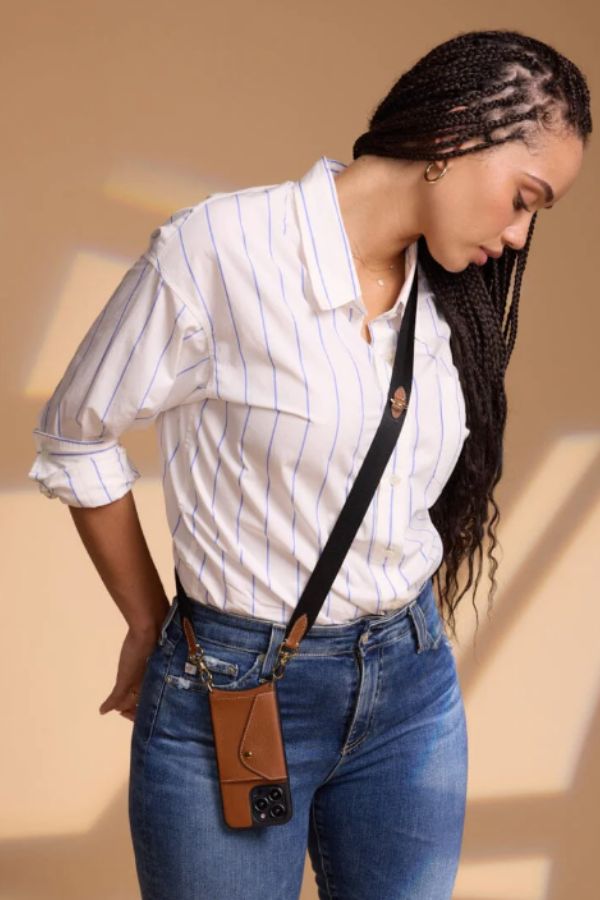 Bandolier Lauren Crossbody wallet makes a terrific mobile Mother's Day gift.