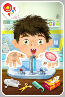 An app to teach kids hygiene, cleanliness, and uh, other stuff you do in the bathroom.