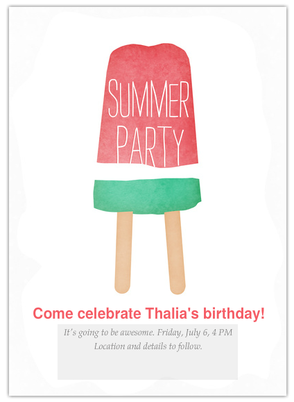 The cutest online invitations for summer parties