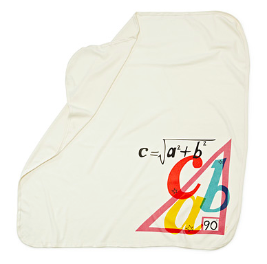 Pythagorean Theorem baby blanket  | Cool Mom Tech