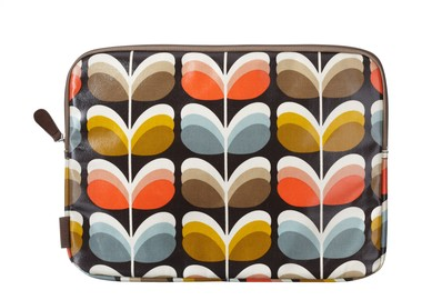 Orla Kiely fabric on the outside, your beloved laptop on the inside. Sweet combo.