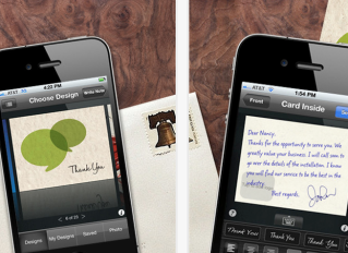 ThankYouPro – One more way to send thank you notes from your iPhone. Nice ones, too.